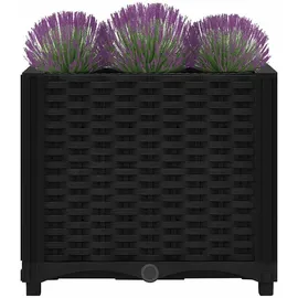 furnicato Hochbeet 40 x 40 x 38 cm Schwarz
