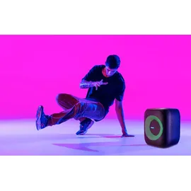 Medion LIFE S61991 Partylautsprecher mit Bluetooth (Partysoundsystem inklusive Mikrofon, Party Box, tragbares Soundsystem, integrierter Akku, für kabellose Musik (3 h, Akkubetrieb, Netzbetrieb), Bluetooth Lautsprecher, Schwarz