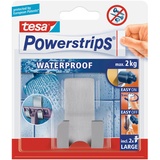 Tesa Powerstrips Waterproof Rasiererhalter Metall Inhalt: 1St.