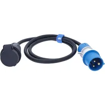 as - Schwabe as Schwabe Verlängerungskabel, Adapterleitung 1,5m, Schwarz "CH" (1.50 m, Typ 23,