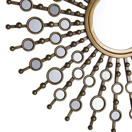 Beliani Wandspiegel Gold Metall rund 70 cm