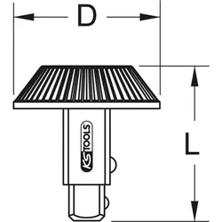 3/4"+3/4" Drehknopf-Umsteckvierkant