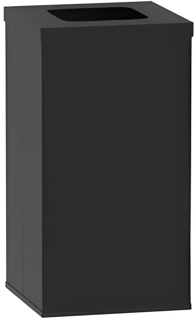 Mülleimer für mülltrennung, 50 l, Halterung für einen Sack, schwarz/schwarz