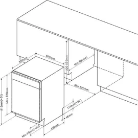 Amica EGSPV 597 201 Einbau-Geschirrspüler (vollintegrierbar, 598 mm breit)