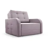 moeblo Schlafsessel Porto 101 x 90 x 100 cm Rosa mit Relaxfunktion