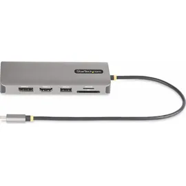 Startech StarTech.com USB-C Multiport Adapter, 2x 4K 60Hz + 4K 30Hz HDMI & DP 4x USB-A 100W GbE, Laptop Dockingstation