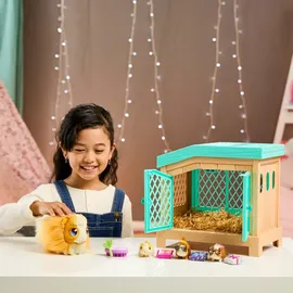 Little Live Pets Mama Surprise Meerschweinchen mit Stall und 3 Überraschungsbabys