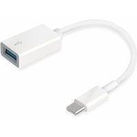 TP-LINK Technologies TP-Link USB-C 3.0 [Stecker] auf USB-A 3.0 [Buchse], Adapterkabel, weiß (UC400)