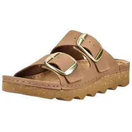 ROHDE Damen Pantolette Leder Zweischnaller mit Plateausohle Alassio 6229, Größe:38 EU