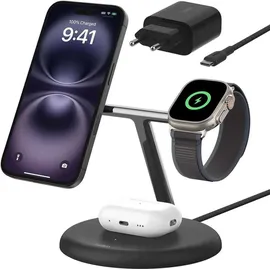 Belkin Boost Charge Pro 3-in-1 Ladest.Qi2 sw. WIZ023vfBK