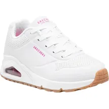 SKECHERS Uno - Stand On Air Weiß / Hot Rosa 37