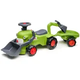 Falk Claas Kindertraktor mit Frontbagger I Rutschauto ab 12 Monaten I aus 90% recyceltem Kunststoff I Outdoor Spielzeug für Jungen & Mädchen