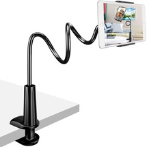 Zoeley Tablet Halter, Schwanenhals Tablet Halterung Verstellbarer Arm Flexibler Multi Angle Lazy Handyhalter Ständer für iPad/iPhone/Huawei/Samsung/Nintendo Switch/Kindle Fire HD Mediapad
