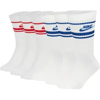 Nike Socken 6er Pack in Weiß/Rot/Weiß/Blau 42-46