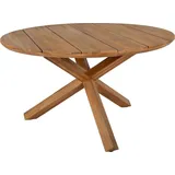 BEST Freizeitmöbel Delft Gartentisch Ø 135 x 76,2 cm Braun
