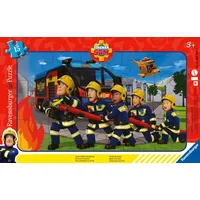 Ravensburger Kinderpuzzle 15 Teile - Feuerwehrmann Sam - Unsere Retter im Einsatz