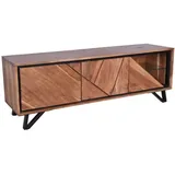 deluke EBBA TV-Lowboard 51x40x150 cm Akazienbraun Holz