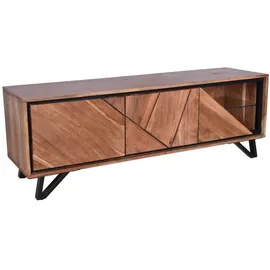 deluke EBBA TV-Lowboard 51x40x150 cm Akazienbraun Holz