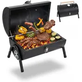 Relaxdays Campinggrill schwarz