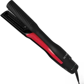 Revlon Glätteisen One-Step Air Straight Glättbürste, Warm, Schwarz, Rot