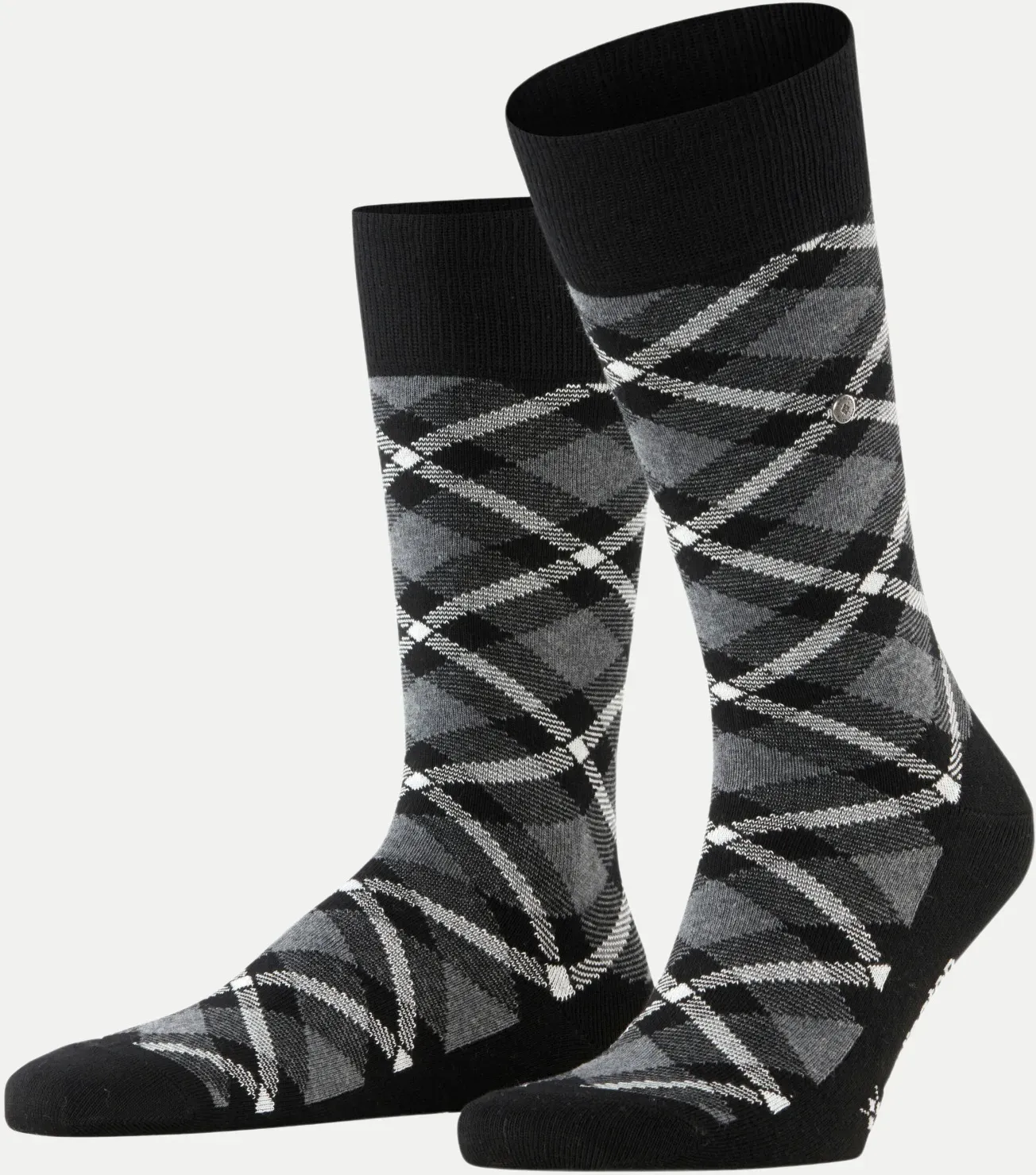 Socken Tartan Schwarz 40-46