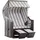 deVries Strandkorb Profi Ostsee Poel PVC grey Dessin 989