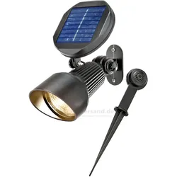 Solar Spotlight Lichtfarbe 2800K warmweiß Wand oder Bodenmontage, 102136