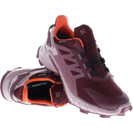 Salomon Supercross 4 GTX Damen Tawny Port/Deauville Mauve/Cherry Tomato 42