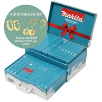 Makita Adventskalender Männer Werkzeug 2024 + Original KLUNQERTM Ohrringe (1-tlg)