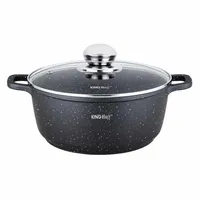 Kinghoff Marmor Kochtopf 26 cm rund