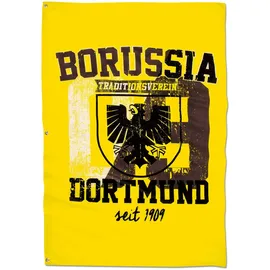 Dortmund BVB-Hissfahne mit Stadtwappen (150 x 100 cm) one Size