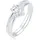 Elli Ring Damen Set, Solitär Dreieck Zirkonia Edel in 925 Sterling Silber