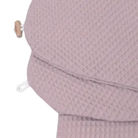 HOBEA-Germany Bezug für Stillkissen Waffelmuster mauve