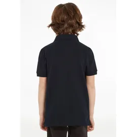 Tommy Hilfiger Jungen Poloshirt Kurzarm aus Bio-Baumwolle, Blau (Sky Captain), 5 Jahre