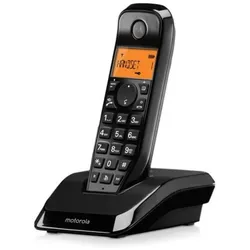 Motorola S1201 DECT-Telefon S12, Anrufsperre, Nicht-Stören, Freisprechen, 50 Kontakte, heller Bildschirm