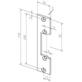 ASSA ABLOY Sicherheitstechnik GmbH Flachschließbl.106 STA verz.ktg.B.24xL.110mm DIN L/R