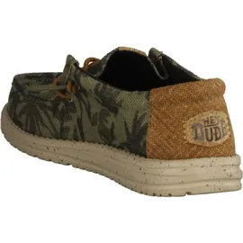 HEYDUDE Wally Palm Jute Herren Burnt Olive/Ginger Brown 43