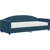 vidaXL Tagesbett mit Matratze Blau 80x200 cm Samt