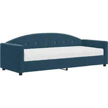 vidaXL Tagesbett mit Matratze Blau 80x200 cm Samt