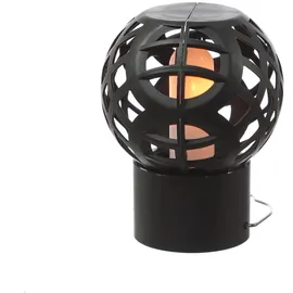 MARELIDA LED Solar Hängeleuchte Feuerball Kugelleuchte mit Flammeneffekt 4St.