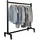 deluke Garderobenständer LENN 120 x 38 x 120 cm Schwarz