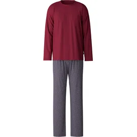 CALIDA Pyjama »Relax Imprint« 2 tlg. mit aufgesetzter Brusttasche, rot