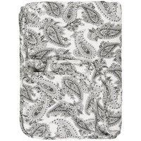 Ib laursen Quilt weiss mit schwarzem Paisley Muster 130x180