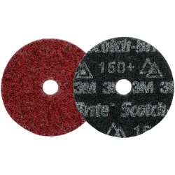 3M Scotch-Brite Präzisions-Vliesscheibe für höchste Anforderungen, HD-DH, Medium 150+, 102 mm x 16 mm mit Zentrierung