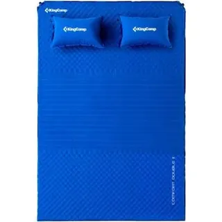 KingCamp Comfort Double II Isomatte, 198x130x4cm, blau