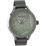 Oozoo Damen Armbanduhr Timepieces Analog Metall titan dunkelgrau D2UOC10652