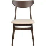 Küchenstuhl in Eiche dunkel Beige (2er Set)