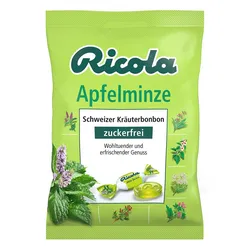 Ricola ohne Zucker Beutel Apfelminze Bonbons