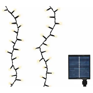 Lumineo Lichterkette Solar Compact 1100 cm warmweiß Schwarz