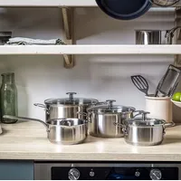 KitchenAid Stainless Steel Topfset 4-teilig (CC003575-001)